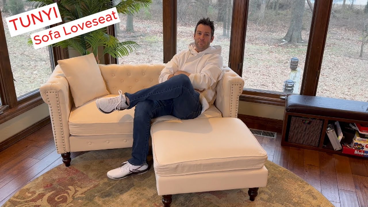 TUNYI Sofa Loveseat, easy assembly cute design 