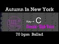 Autumn In New York - Backing Track with Intro + Lyrics in C (Female) - Jazz Sing-Along