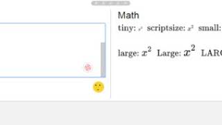 Font Size In The EquatIO LaTeX Editor