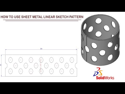 SolidWorks Sketch TUTORIAL: LINEAR SKETCH PATTERN