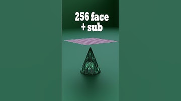 Cloth simulation 1 vs 1024 Faces #satisfying #blendertutorial #blender  #3d #3danimation #shorts