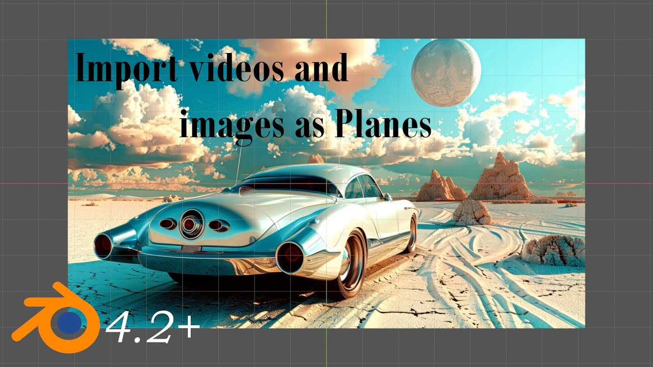 How to Import Videos and Images as Planes in Blender 4.2 - YouTube