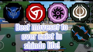 Showcasing the best moveset that I use for pvp and it's BROKEN [400 sub special] #shindo #shindolife