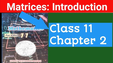 1st Year Matrices Chapter - Matrices Introduction In Urdu And Hindi - Math New Sindh Text Book