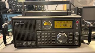 A strong signal from  Rádio Nacional da Amazônia 6180 kHz, Brazil, on the Tecsun S-2200X