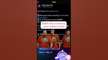 Weekly New Campaigns to Discover & Earn $SQR on the Magic Store!