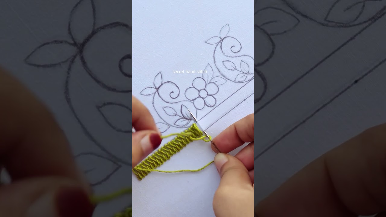 Most beautiful embroidery border/easy border stitch 