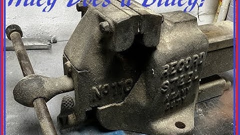 How I Restored My Record No. 110 Vise/vice To Mint Condition!