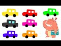 تعليم الالوان للاطفال 46 السيارات الملونة و السيد وحشي