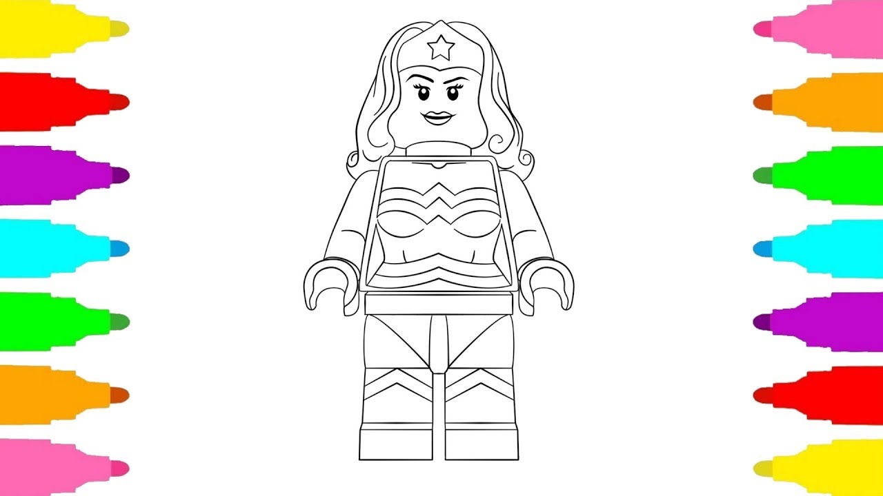 How to Draw LEGO DC Superhero Girls Wonder Woman