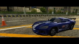 Burnout 3 Beta PS2 Demo Early Modified Muscle + Yellow Compact Type 3