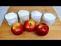 Ein sehr einfaches Rezept für Apfelkuchen, 3 Äpfel und 4 Gläser, trockener Teig