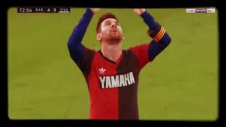 Festejo de gol de Messi con la camiseta que le obsequió Diego Armando Maradona!!!