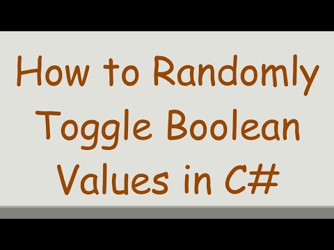 How to Randomly Toggle Boolean Values in C#