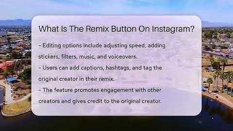 What Is The Remix Button On Instagram? - Everyday-Networking