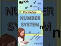 Number system | number system formula #shorts #youtubeshorts #trending #numbersystem
