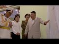 North korean leader kim jong un and daughter visit navy headquarters