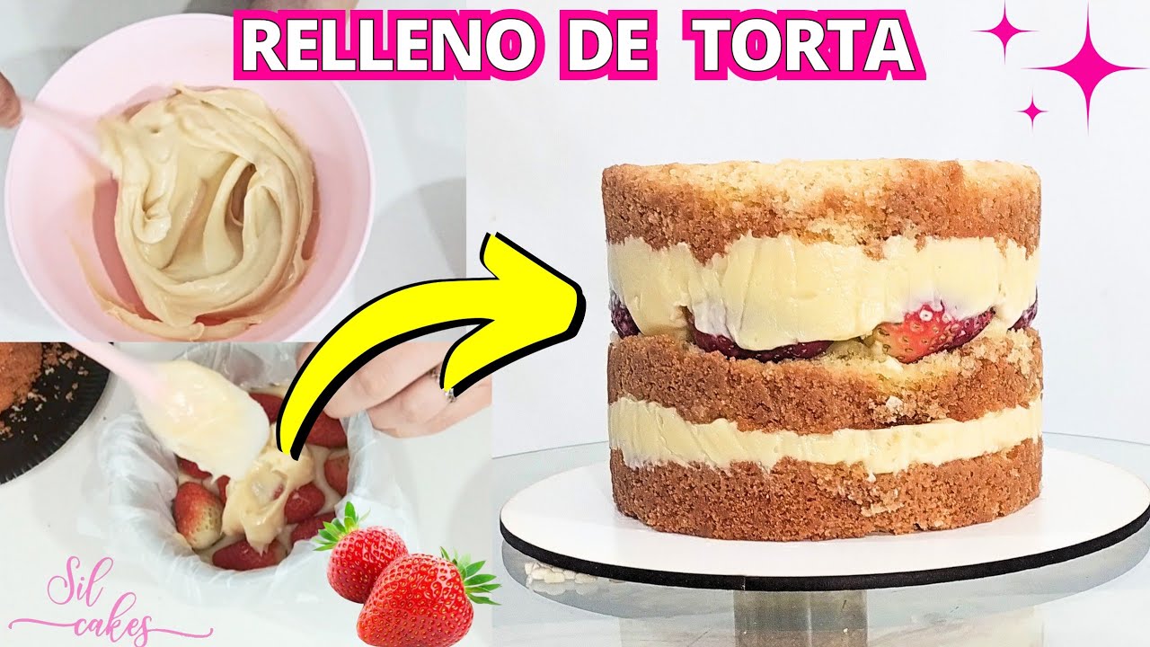 Relleno para Tortas Brigadeiro Blanco con Frutillas Enteras Todos los Secretos
