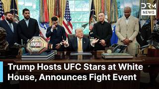 President Trump Meets UFC Champions at the Oval Office, Unveils Massive Fight Event | AC1N
