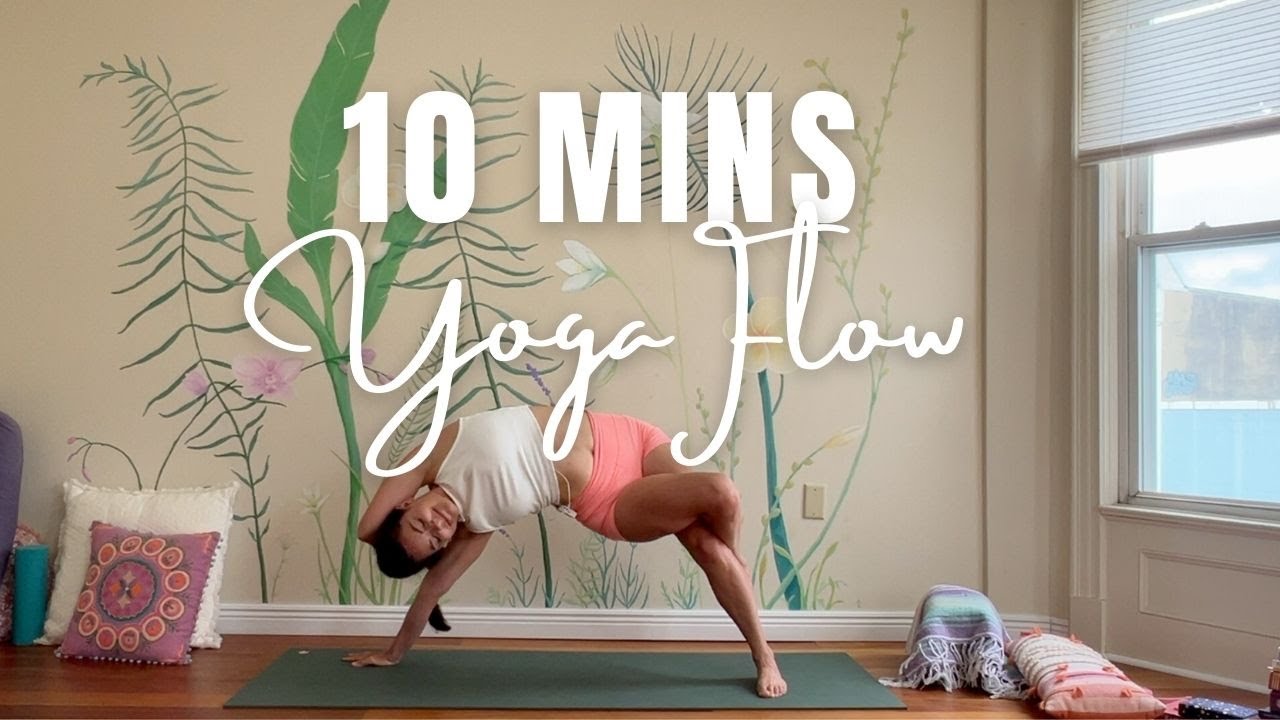 10 Mins Vinyasa Yoga Flow - Earthy, Soulful, Simmering Strong - YouTube