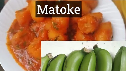 How to cook tasty Matoke without spices.( green bananas)The African way