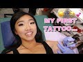 ♡GETTING MY FIRST TATTOO... 😭 *my parents didn’t know*