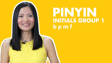 Learn Chinese Pinyin Lesson 2 - Mandarin Pinyin Initials b p m f  - Pronunciation