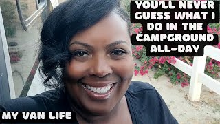 a typical 'DAY IN THE VAN LIFE' in the campground | Where is Tiffany going now?| living my best life