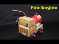 How to make a FIRE Engine from Cardboard - RC Fire Engine