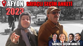 Afyon Sayaçli Hurbaşkanliği Seçi̇m Anketi̇ 2023 Kiliçdaroğlu - Erdoğan - Muharrem İnce