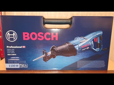 Обзор Bosch GSA 1100 E / Распаковка Сабельной пилы GSA 1100E.