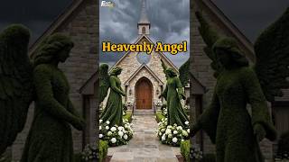 Heavenly Angel Topiary Garden 😇🌿 #Shorts #Christian #GardenArt
