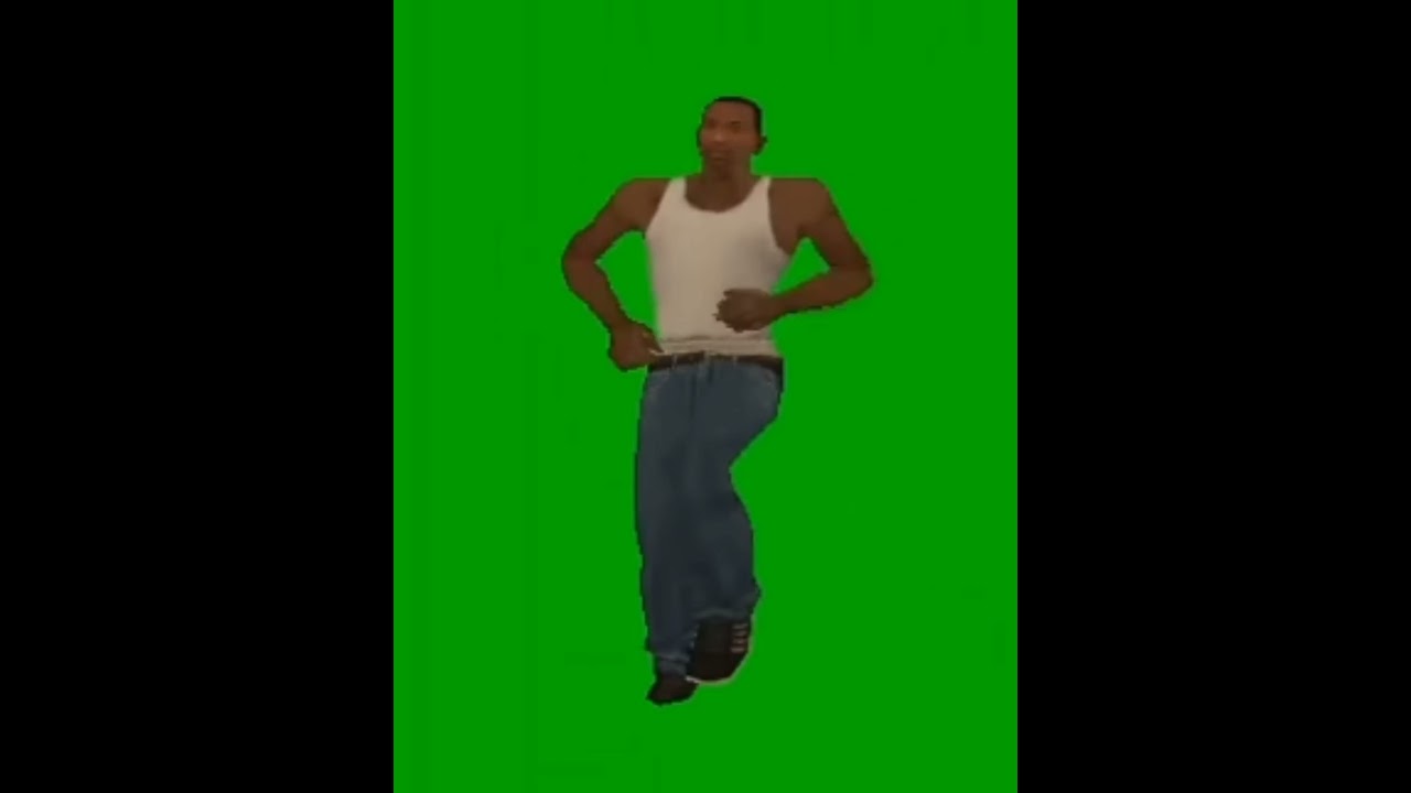 CJ default dance green screen