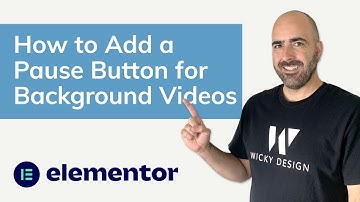 Add Pause/Play Button For Background Video (Elementor Tutorial)