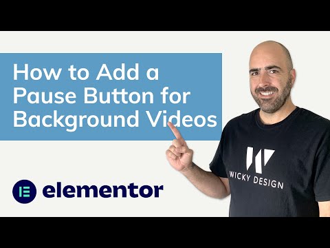 Add Pause/Play Button For Background Video (Elementor Tutorial)