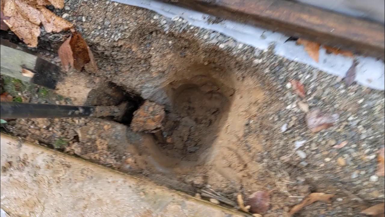 How to remove a broken off fence post stump YouTube