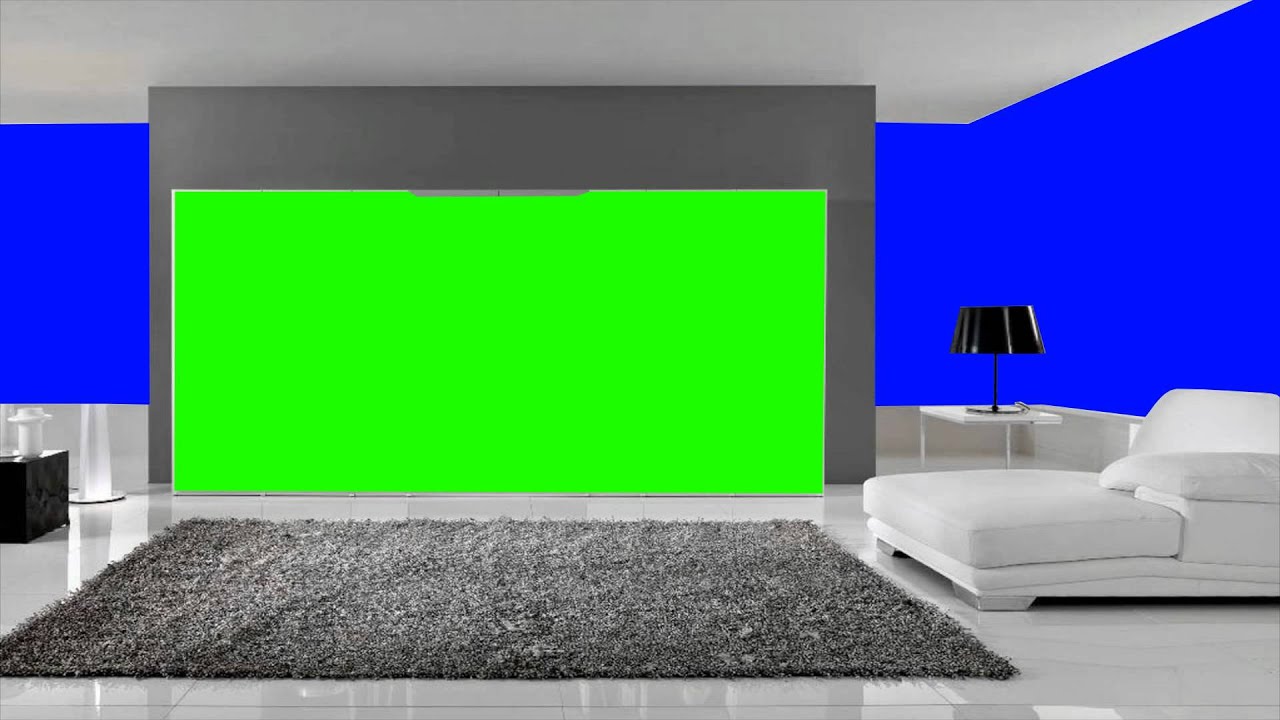 modern television room in green screen free stock footage YouTube