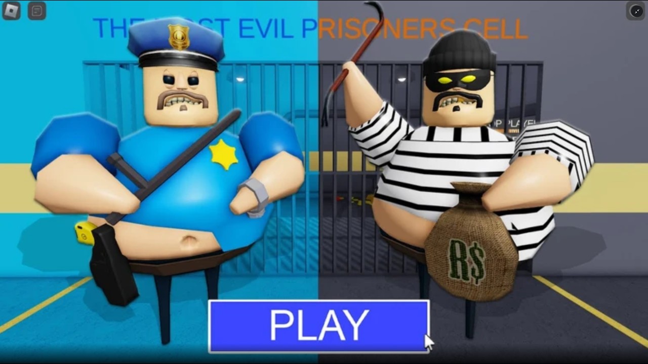THIEF VS POLICE BARRY'S PRISON RUN OBBY ROBLOX - YouTube