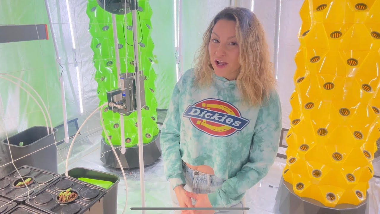 The Grow Tower 🌱 #Aeroponics #Hydroponics #TheFreshPrincess #IndoorGarden