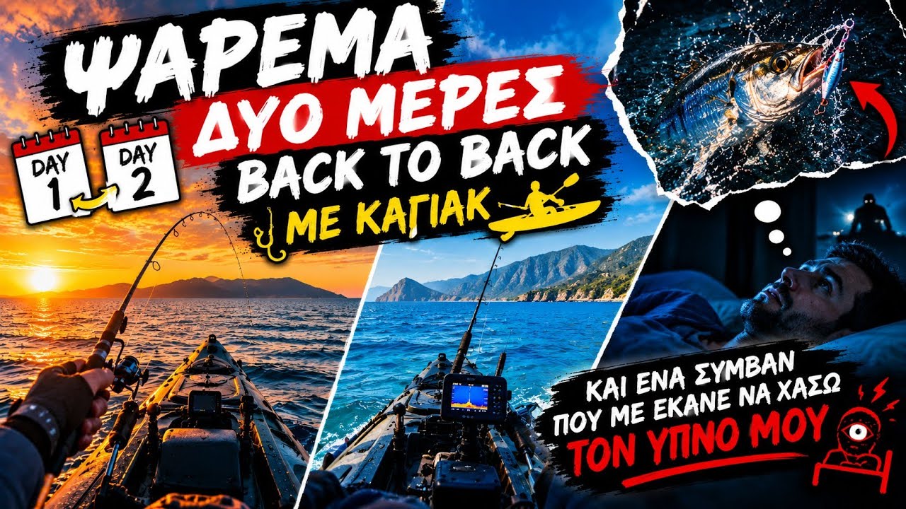 Ψάρεμα δυο μέρες με ενα συμβάν που έχασα τον ύπνο μου 👀😅