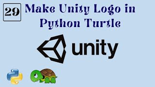 make unity logo in python turtle library python turtle graphics tutorial 29 unity games 3d logo