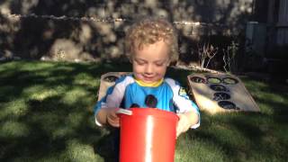 ALS ice bucket challenge to Mickey Mouse by 2 1/2 year old