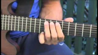 Playing D-Flat Dominant 7 Suspended 4 Arpeggios on Guitar