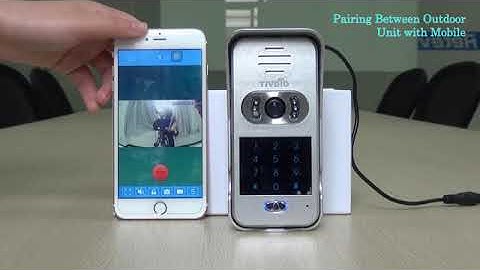 Tivdio T10D Doorbell Video Intercom  by Smart Mobile Phone iOS and Android