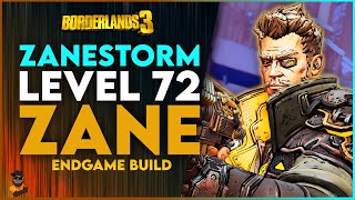 MY NEW BEST LEVEL 72 ZANE BUILD - ZANESTORM 2.0 - PLUS STACKED SAVE FILE! - BORDERLANDS 3!