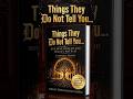 Just Updated: Things They Do Not Tell You Book Cover Consultation | Thank You Donald Meeks | 5.18.26