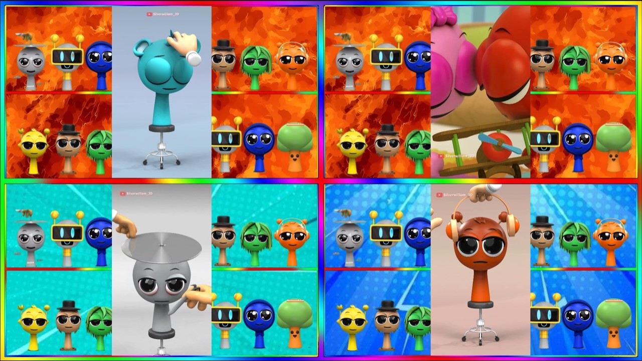 SPRUNKI HEROES ALL #sprunki