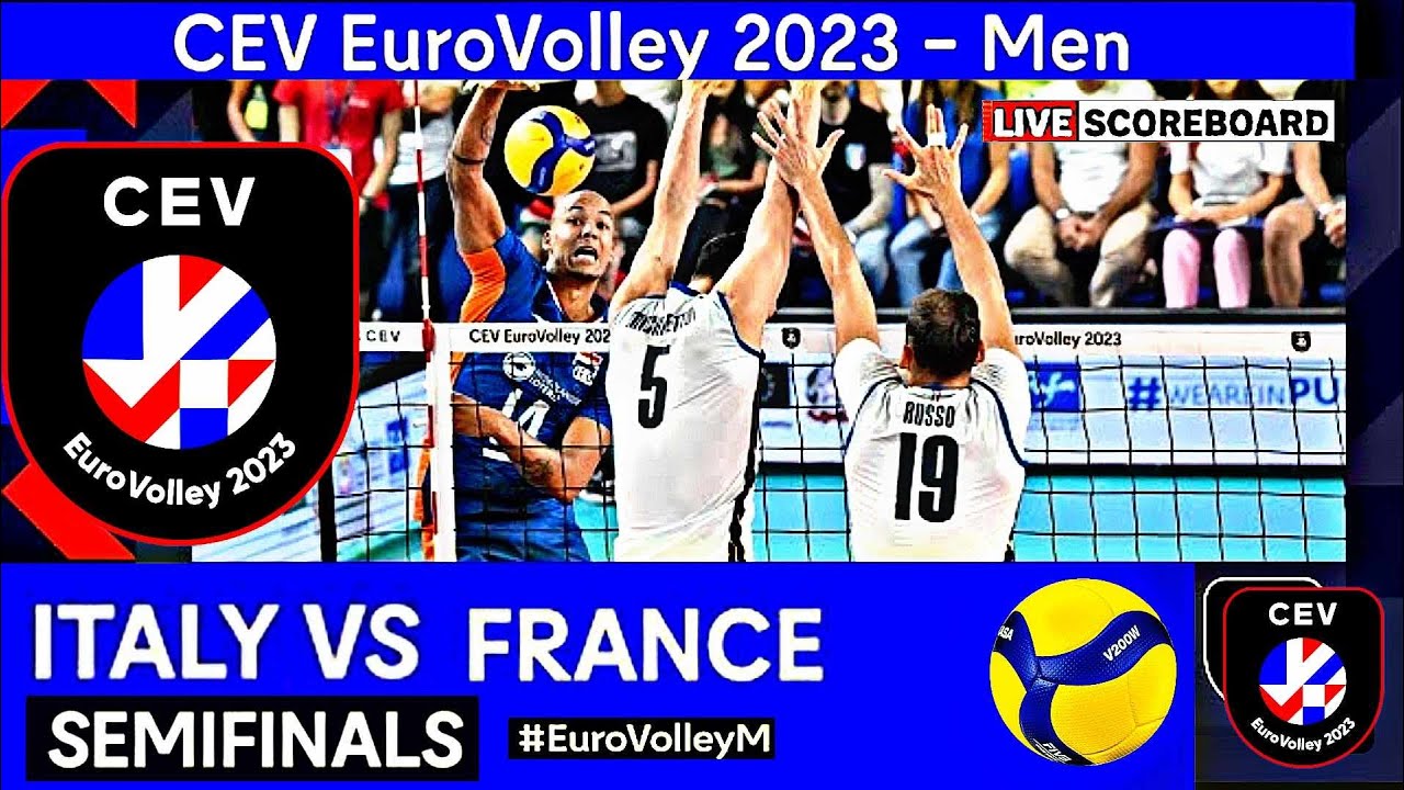 Live ITALY vs FRANCE SEMIFINALS CEV EUROPEAN CHAMPIONSHIP MENS VOLLEYBALL 2023