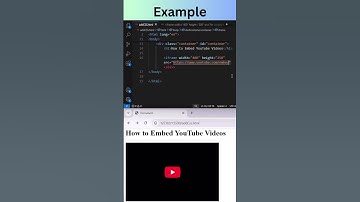 Embed YouTube videos in HTML Page | HTML5 #coding #learning #education #viralvideo