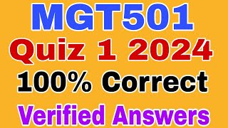 MGT501 Quiz 1 2024|| Mgt501 quiz 1 spring 2024|| mgt501 quiz no 1 solved 2024 || mgt501 quiz 1 2024